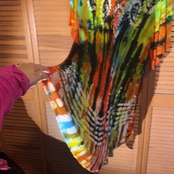 Colorful Gauze Dress - Picture 2 of 9